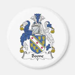 Boone familjvapensköld magnet