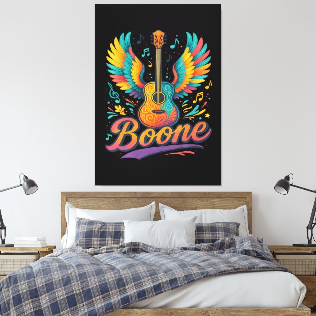 Boone Gitarr Canvastryck (Insitu (sovrum))