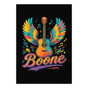Boone Gitarr Fototryck