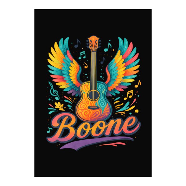 Boone Gitarr Fototryck (Framsidan)