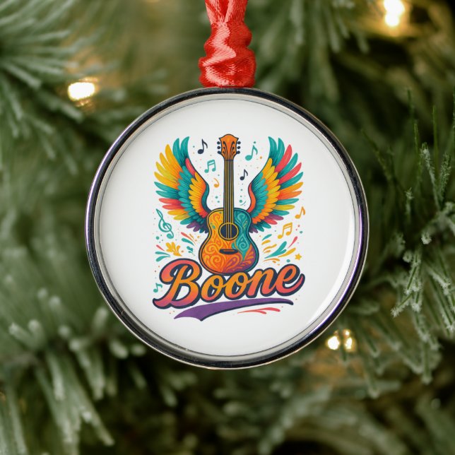 Boone Gitarr Julgransprydnad Metall (Träd)