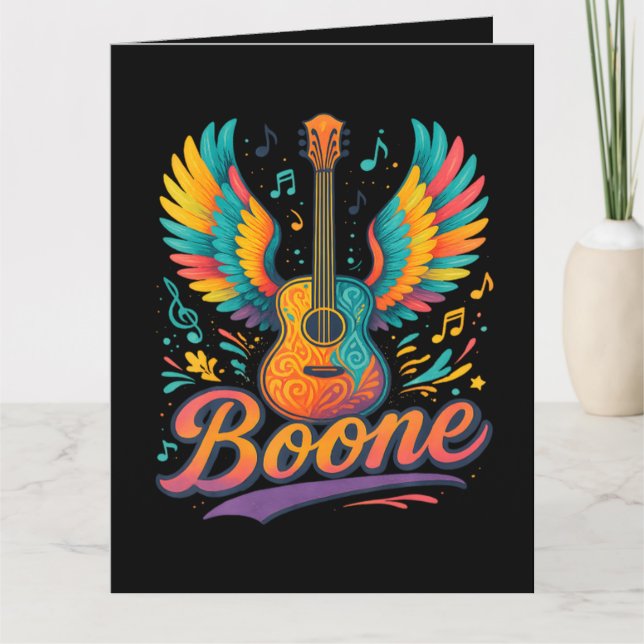 Boone Gitarr Kort (Framsida)