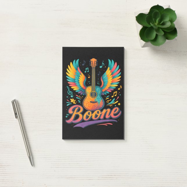 Boone Gitarr Post-it Block (Kontor)