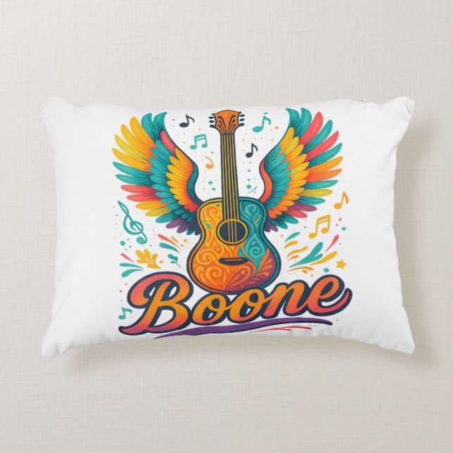 Boone Gitarr Prydnadskudde (Framsidan)