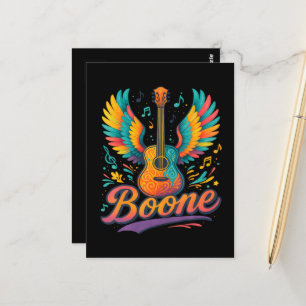 Boone Gitarr Vykort