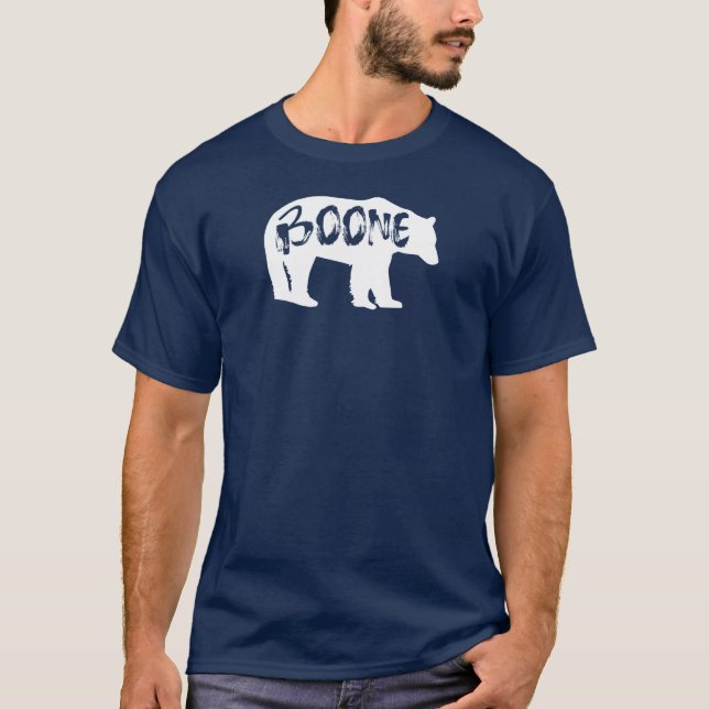 Boone North Carolina Bear T Shirt (Framsida)