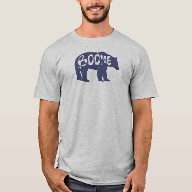 Boone North Carolina Bear T Shirt (Framsida)