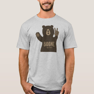 Boone North Carolina Peace Bear T Shirt