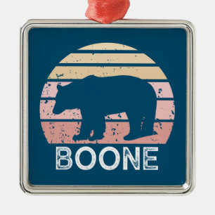 Boone North Carolina Retro Bear Julgransprydnad Metall