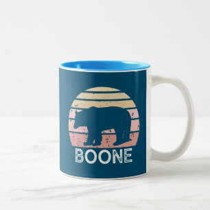 Boone North Carolina Retro Bear Två-Tonad Mugg