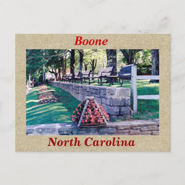 Boone North Carolina Vykort (Framsida)