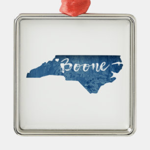 Boone North Carolina Wood Grain Julgransprydnad Metall