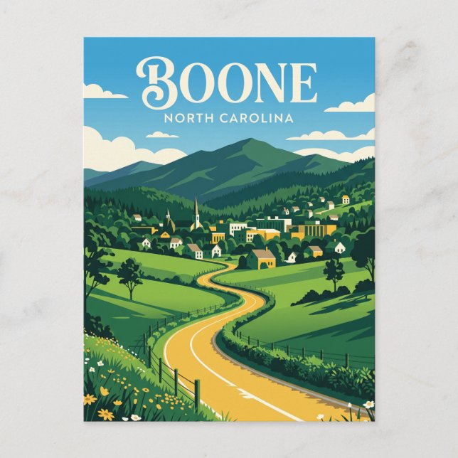 Boone USA Vykort (Framsida)