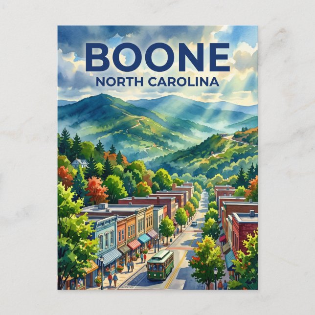 Boone USA Vykort (Framsida)
