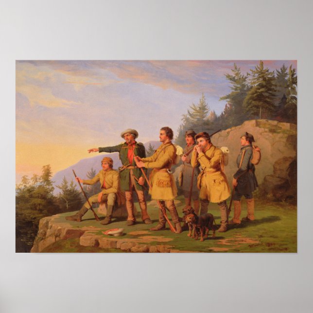 Boones första vy av Kentucky Poster (Framsidan)