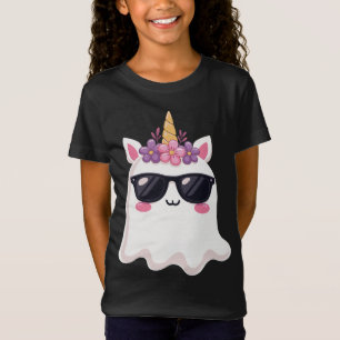 Boonicorn Halloween Söt Enhörning Boo Spöke Barn T Shirt