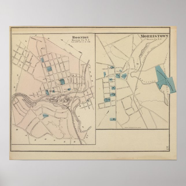 Boonton, Morristown, NJ Poster (Framsidan)