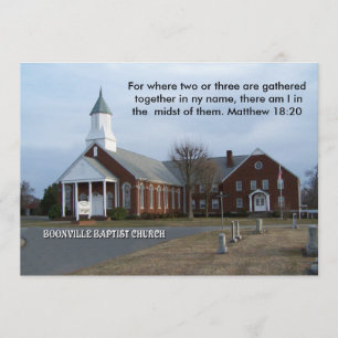 BOONVILLE BAPTIST CHURCH-INBJUDANDE INBJUDNINGAR