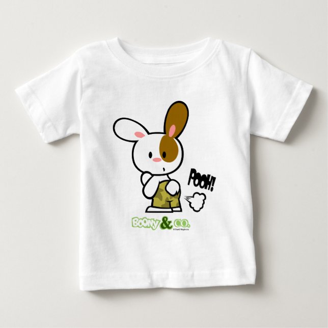 Boony & Co. Boony Pooh White Infant Shirts T Shirt (Framsida)