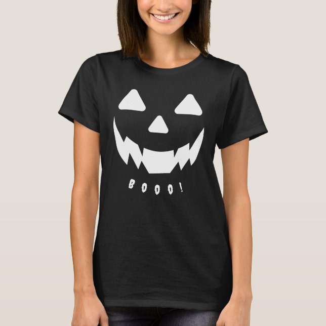 Booo Halloween Lantern T Shirt (Framsida)