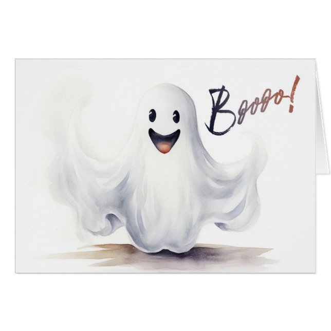 Booo! Hälsningskort (Framsidan Horizontal)