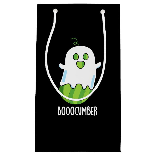 Booocumber Funny Ghost Cucumber Pun Mörk BG (Framsidan)