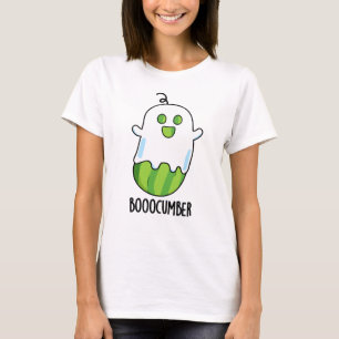 Booocumber Funny Ghost Cucumber Pun T Shirt