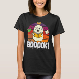 Boooks Ghost Boo Read Bokar Bibliotek Bok T Shirt