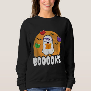 Booooks Spök Boo Läs Böcker Bibliotek T Shirt