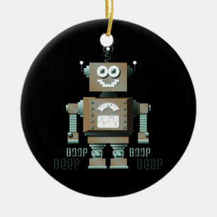 Boop att sända ut en tonsignal julgransprydnad keramik