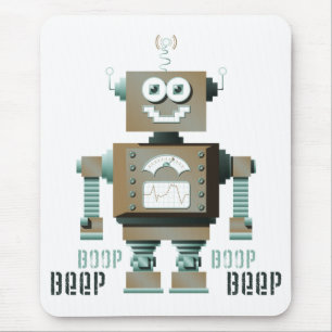 Boop att sända ut en tonsignal leksakroboten musmatta