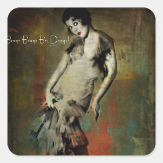 Boop Boop Be Doop Girl - Mae Questel-klistermärken Fyrkantigt Klistermärke