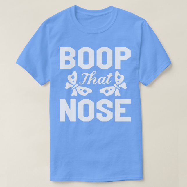 Boop den nosedog älskare t shirt (Design framsida)