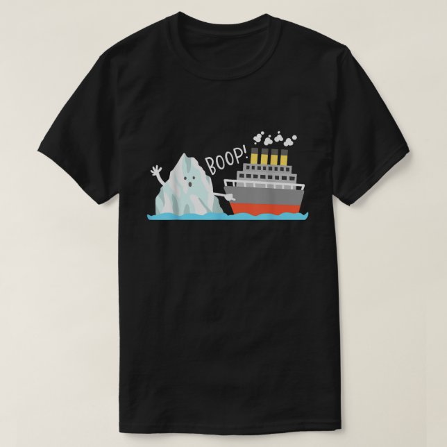 Boop Iceberg Titanic Funny History Meme T Shirt (Design framsida)