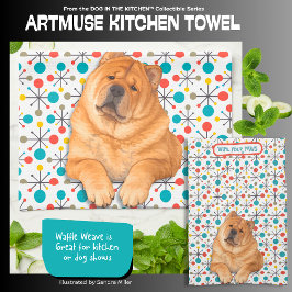 BOOP smooth chow  - ArtMuse Kitchen Towels  Kökshandduk