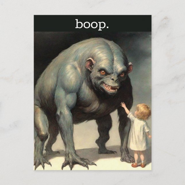 Boopa på nosen vykort (Framsida)