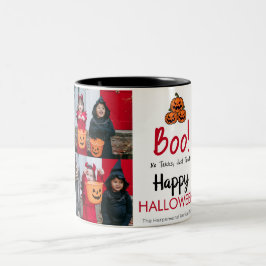 Boopumkin jack-o-lantern happy halloween 2 Foto Två-Tonad Mugg