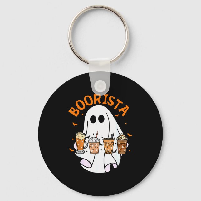 Boorista Barista Ghost Coffee Halloween Soky Seaso Nyckelring (Framsida)