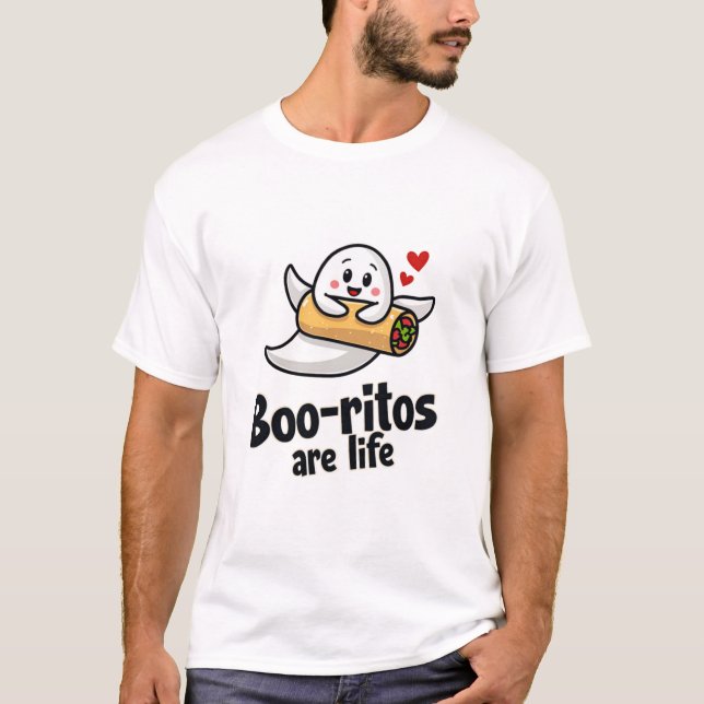 Booritos är liv t shirt (Framsida)