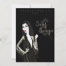 Boos and Booze Adult Halloween Party Invitation Inbjudningar
