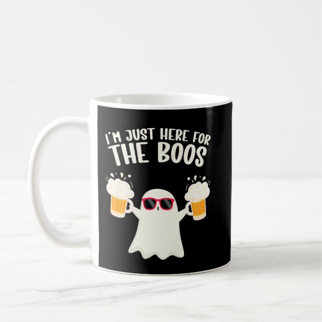 Boos Beer Tipsy Ghost Vuxnas Kaffemugg (Vänster)