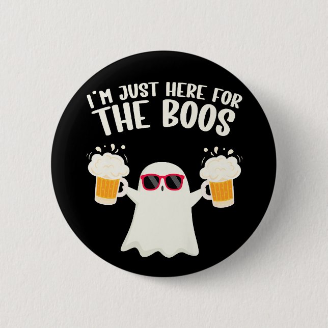 Boos Beer Tipsy Ghost Vuxnas Knapp (Framsida)