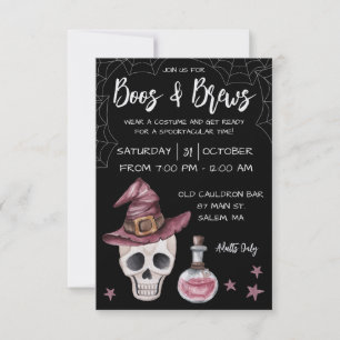 Boos & Brews Halloween fest Inbjudningar