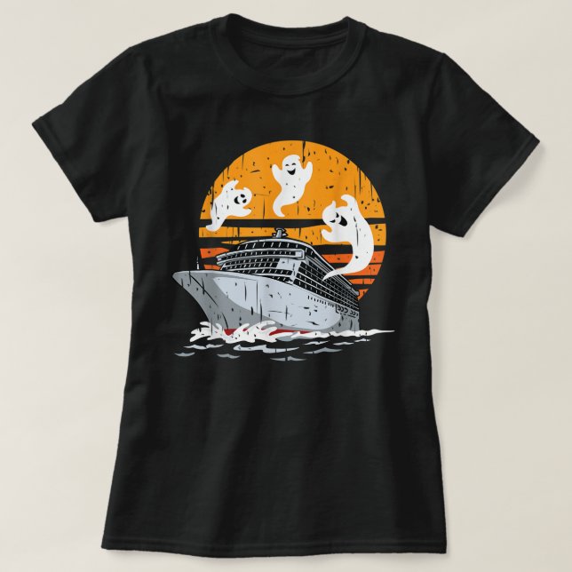 Boos Cruise Halloween T Shirt (Design framsida)