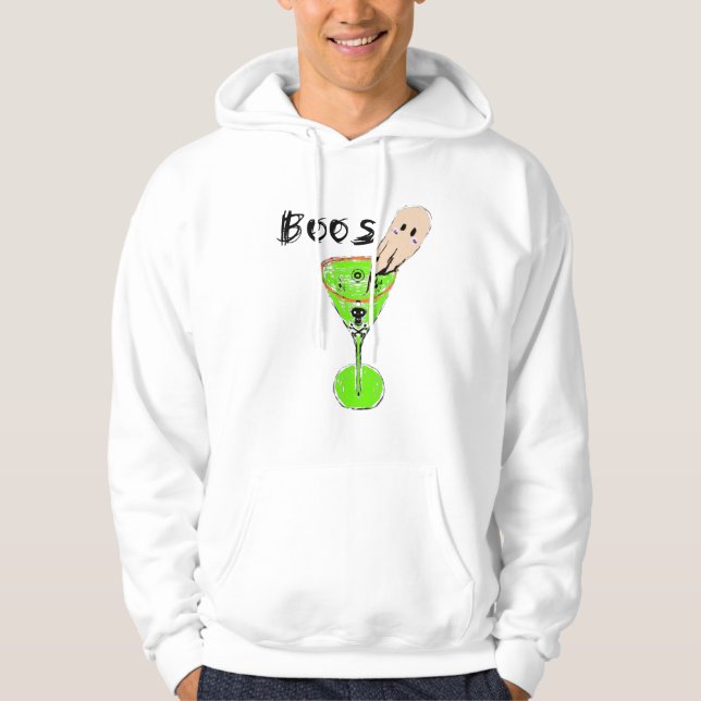 Boos Halloweenfest Vintage Spöke  Hoodie (Framsida)