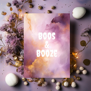 Boos och Boos vuxen Halloweenfest Julkort
