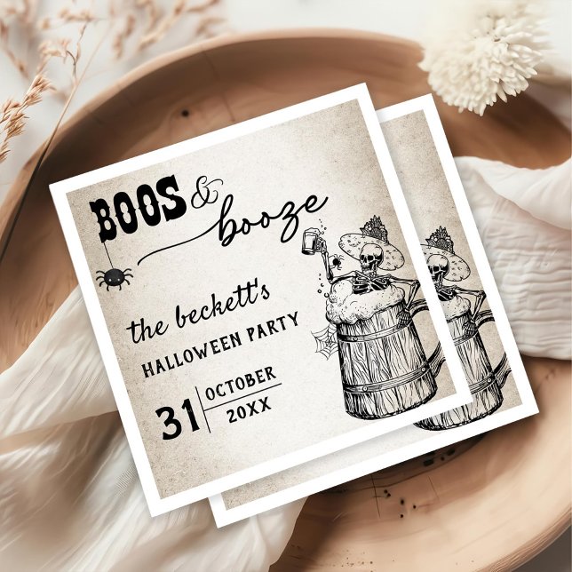 Boos och Sprit Ghost Halloween fest Pappersservett (Skapare uppladdad)