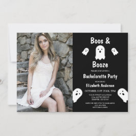 Boos och Sprit Halloween Bachelorette Party Inbjudningar