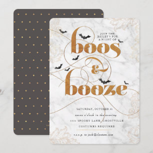 Boos och Sprit Halloween-Elegantens inbjudan