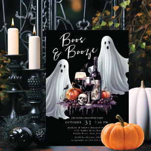 Boos och Sprit Halloween fest Inbjudningar